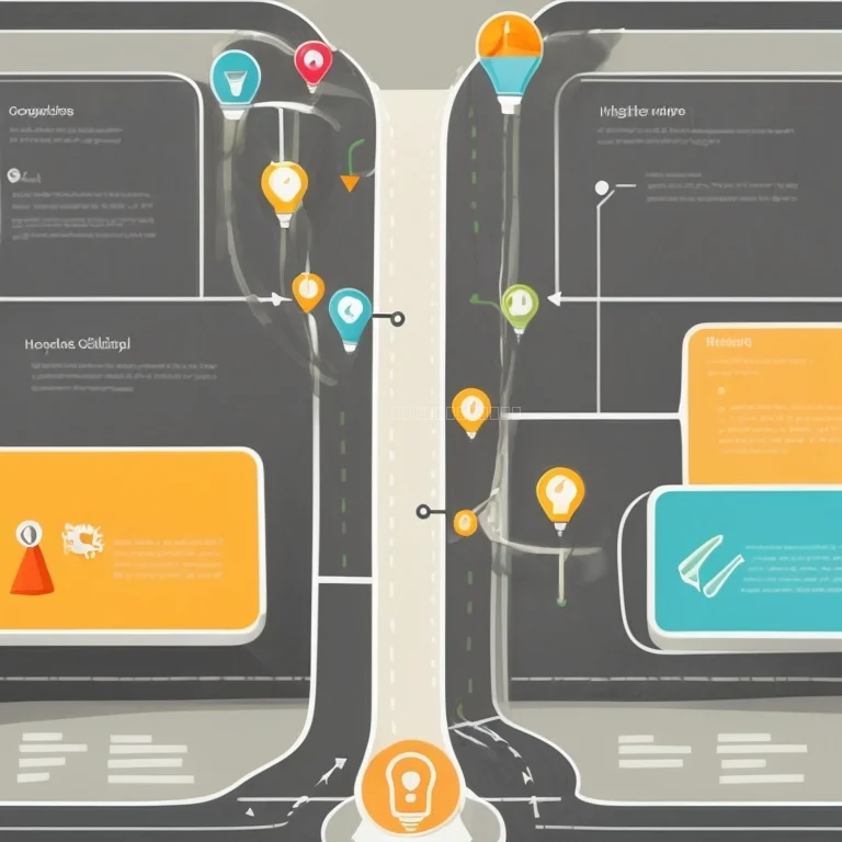 Abbildung eines Lernpfads als Roadmap